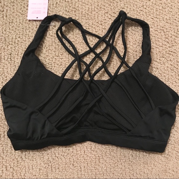 *LAST ONE* Black Strappy Sports Bra - Picture 4 of 4